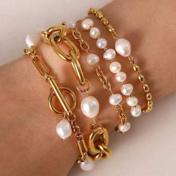 Liberty Natural Pearl Bracelet - Bad Mystic