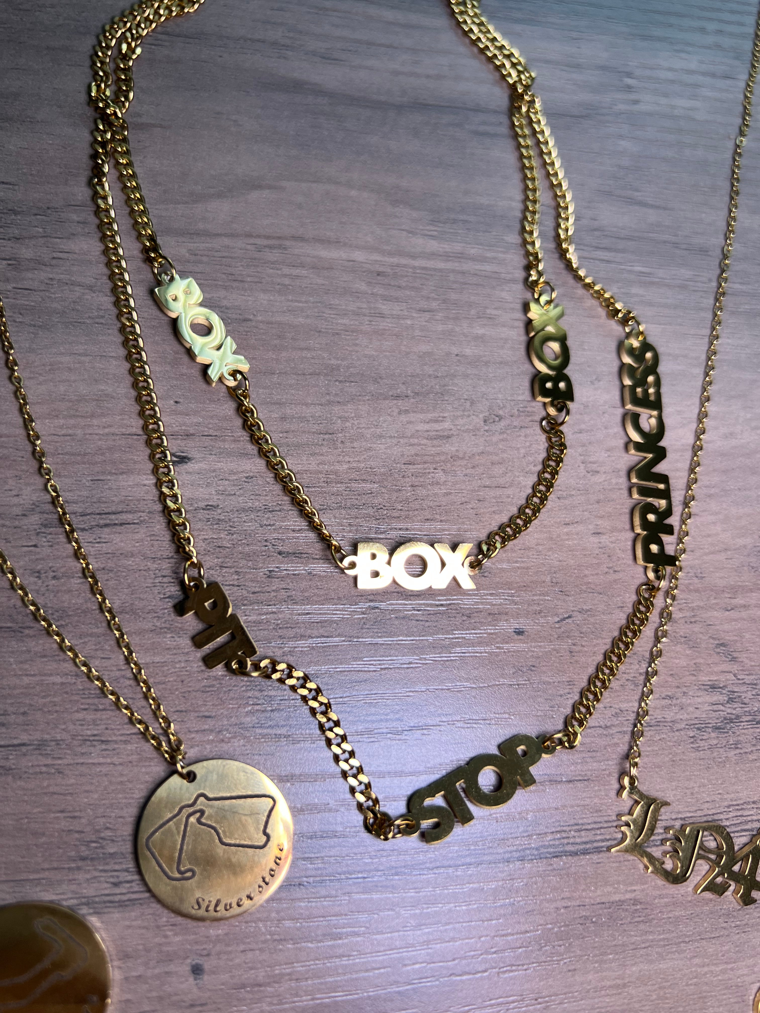 Box Box Box | Pit Stop Necklace