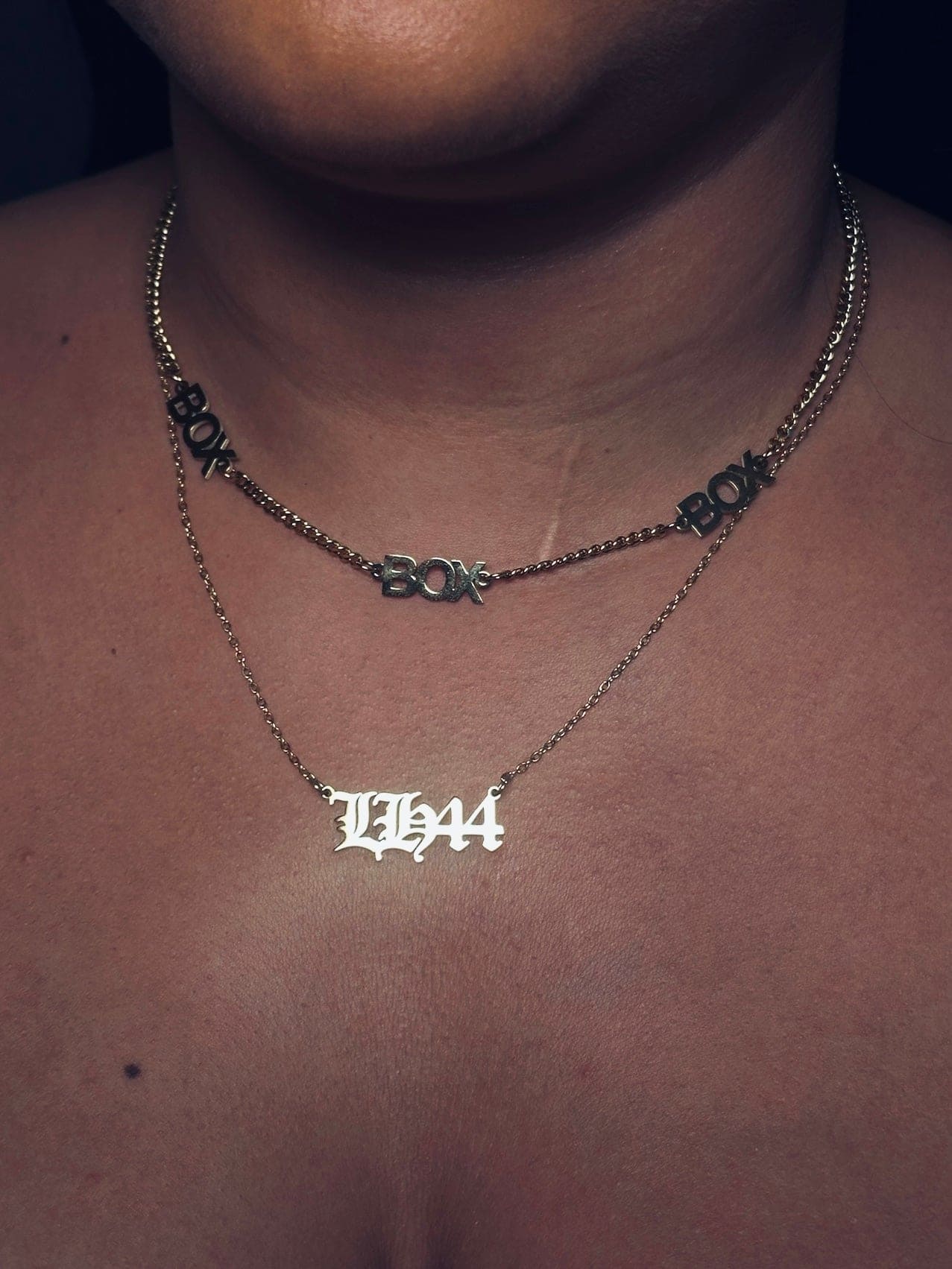 Driver Initials and Numbers | Old English Necklace