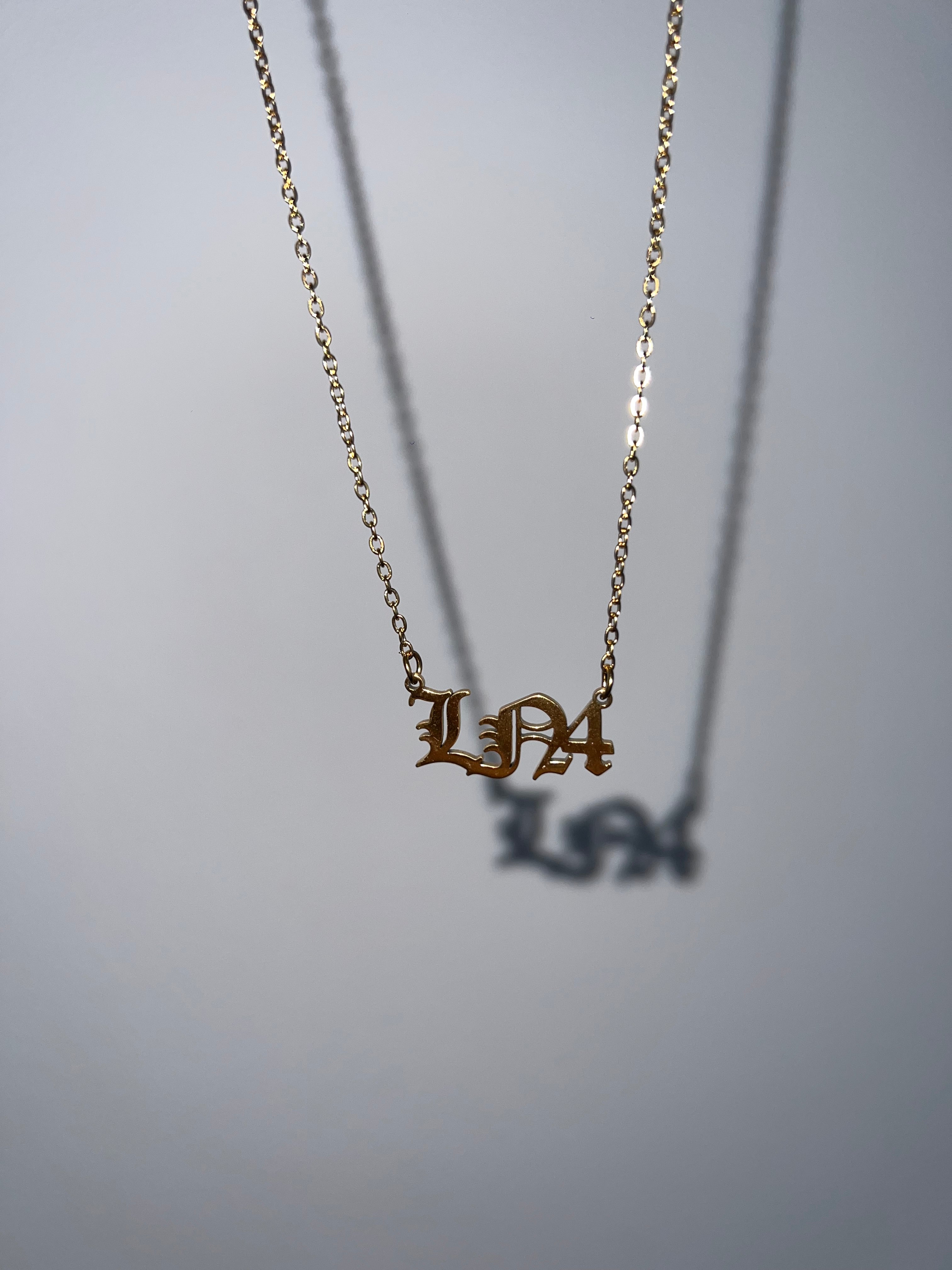 Driver Initials and Numbers | Old English Necklace