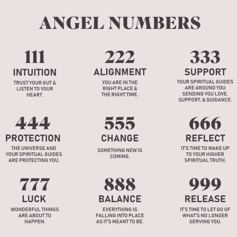 Angel Numbers Glitter Stickers - Bad Mystic