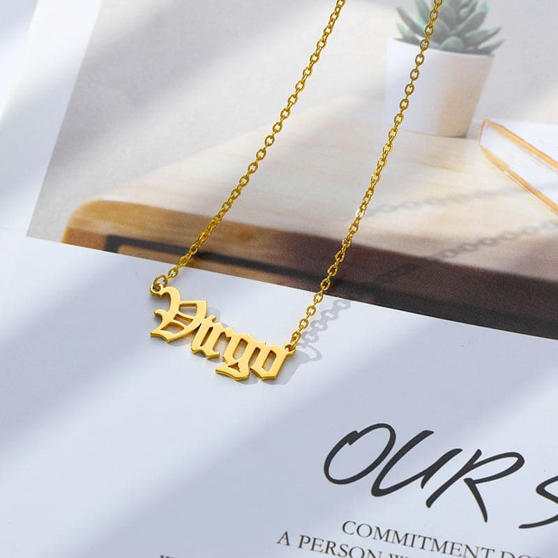 Zozo Star Sign Script Necklace - Bad Mystic