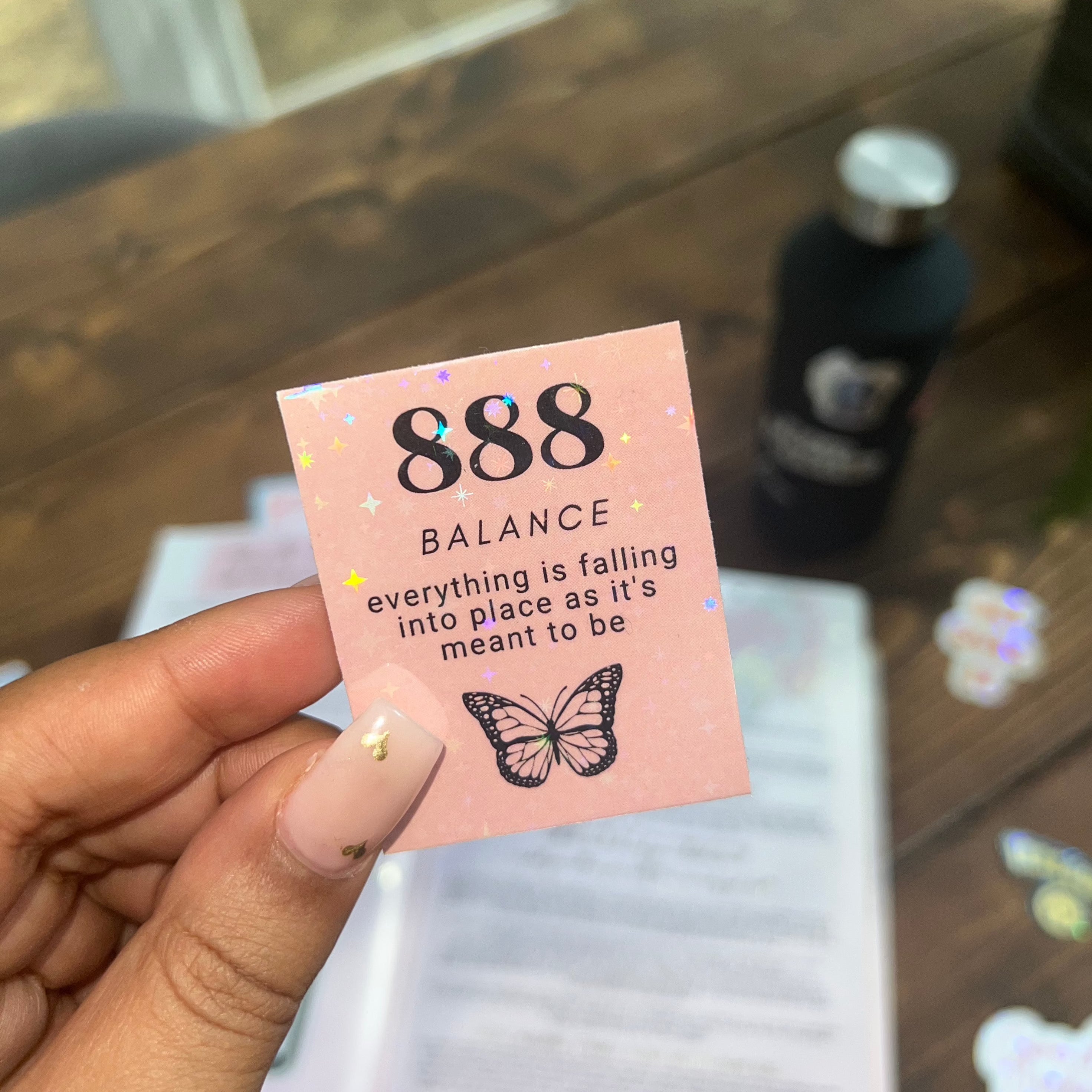 Angel Numbers Glitter Stickers - Bad Mystic