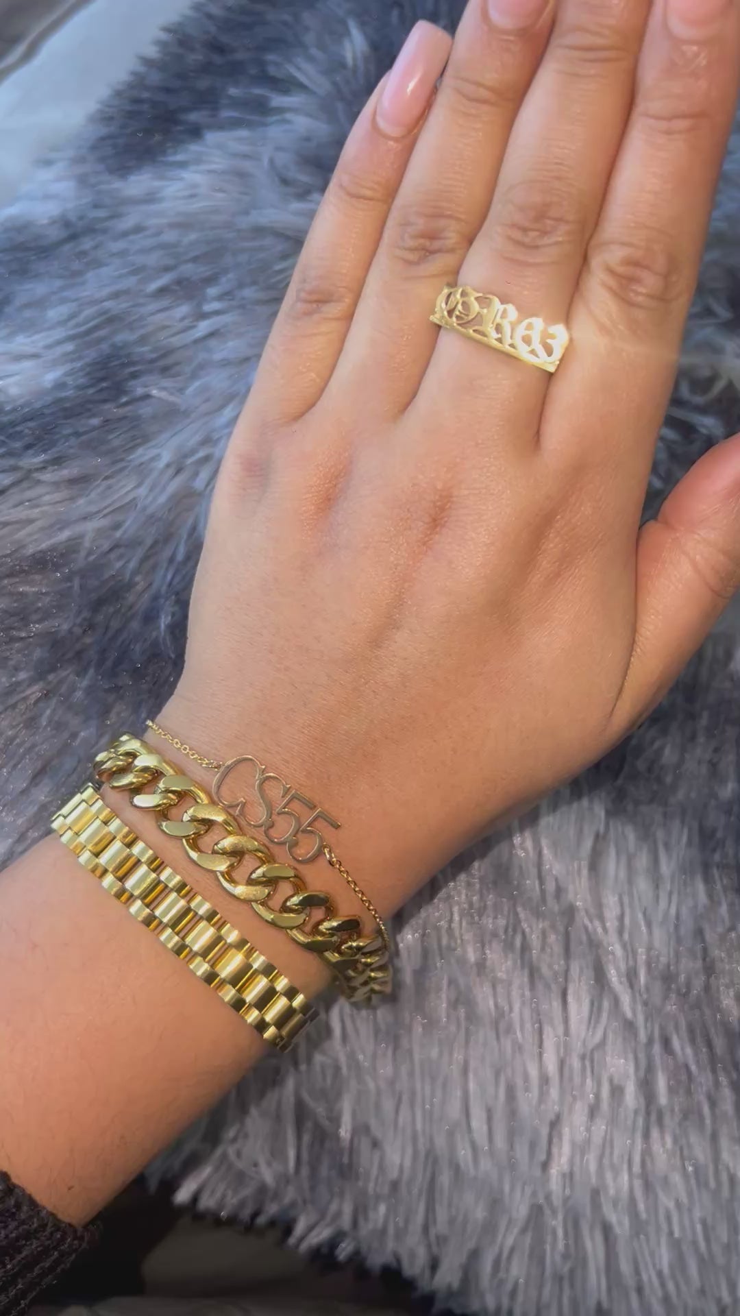 Driver Initials and Numbers | Avant Garde Font Bracelet – Bad Mystic