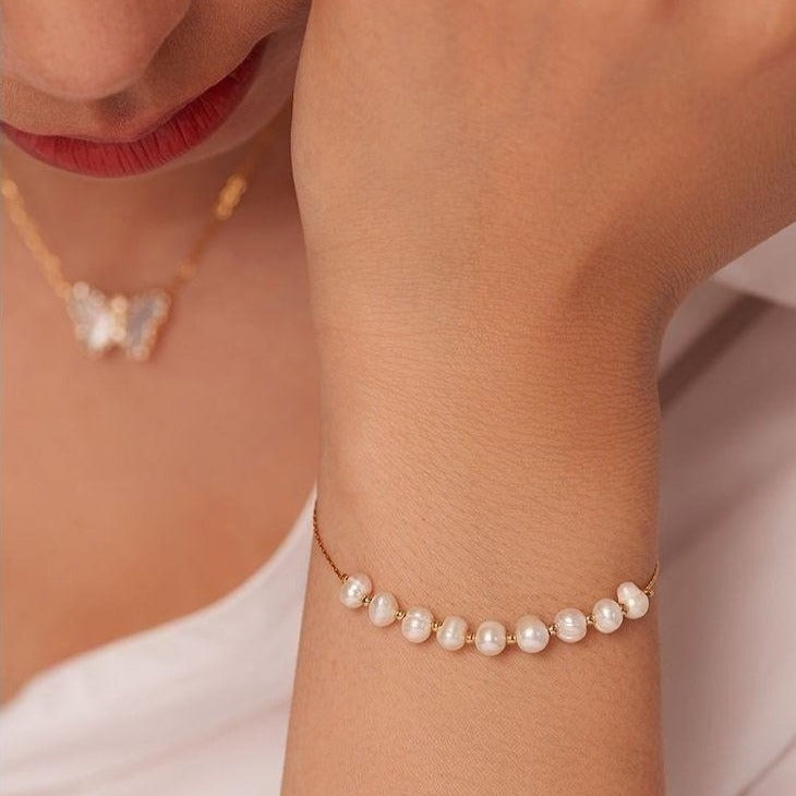 Divinity Natural Pearl Bracelet - Bad Mystic