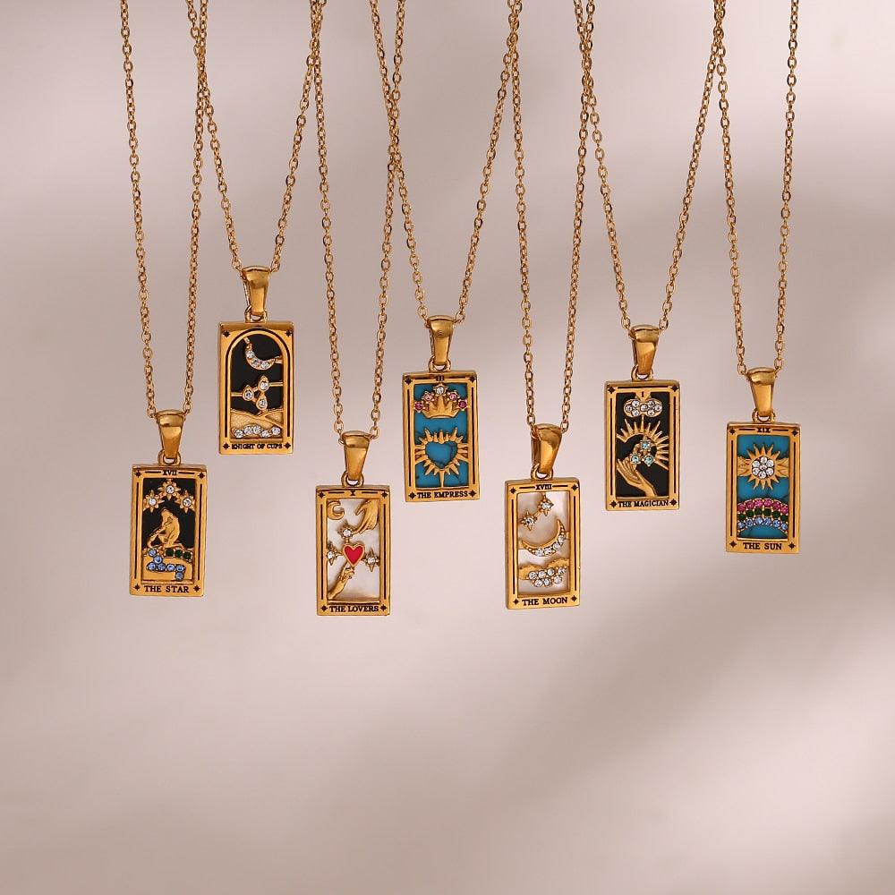 The Seven Spells - Tarot Card Necklaces - Bad Mystic