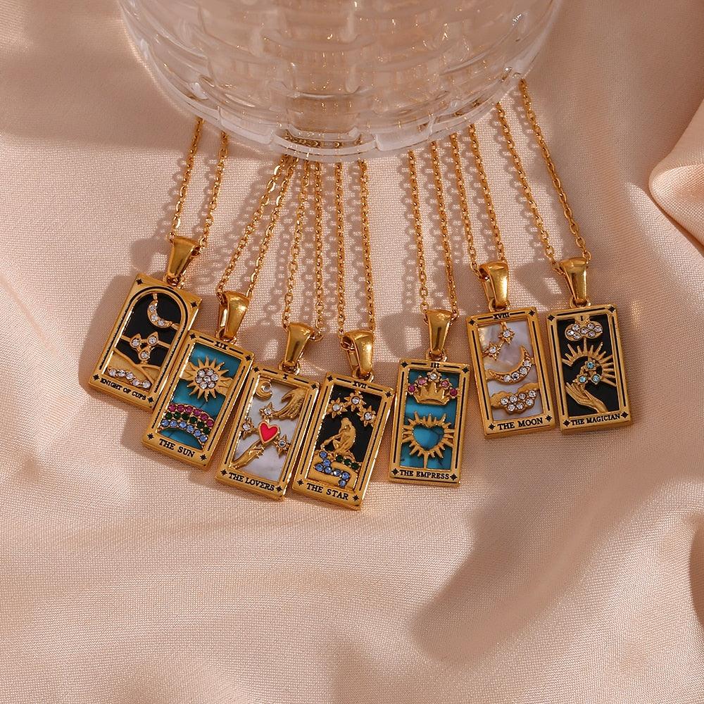 The Seven Spells - Tarot Card Necklaces - Bad Mystic