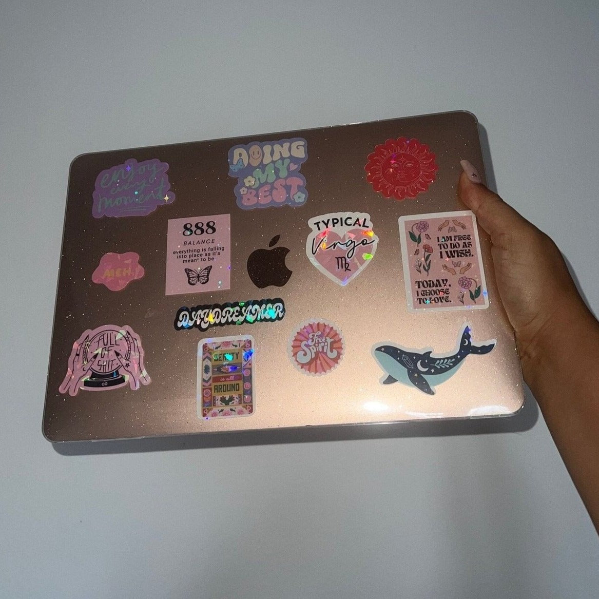 Celestial Whale Holographic Sticker | Mystical Stickers For Journalling and Laptop Decals - Bad Mystic