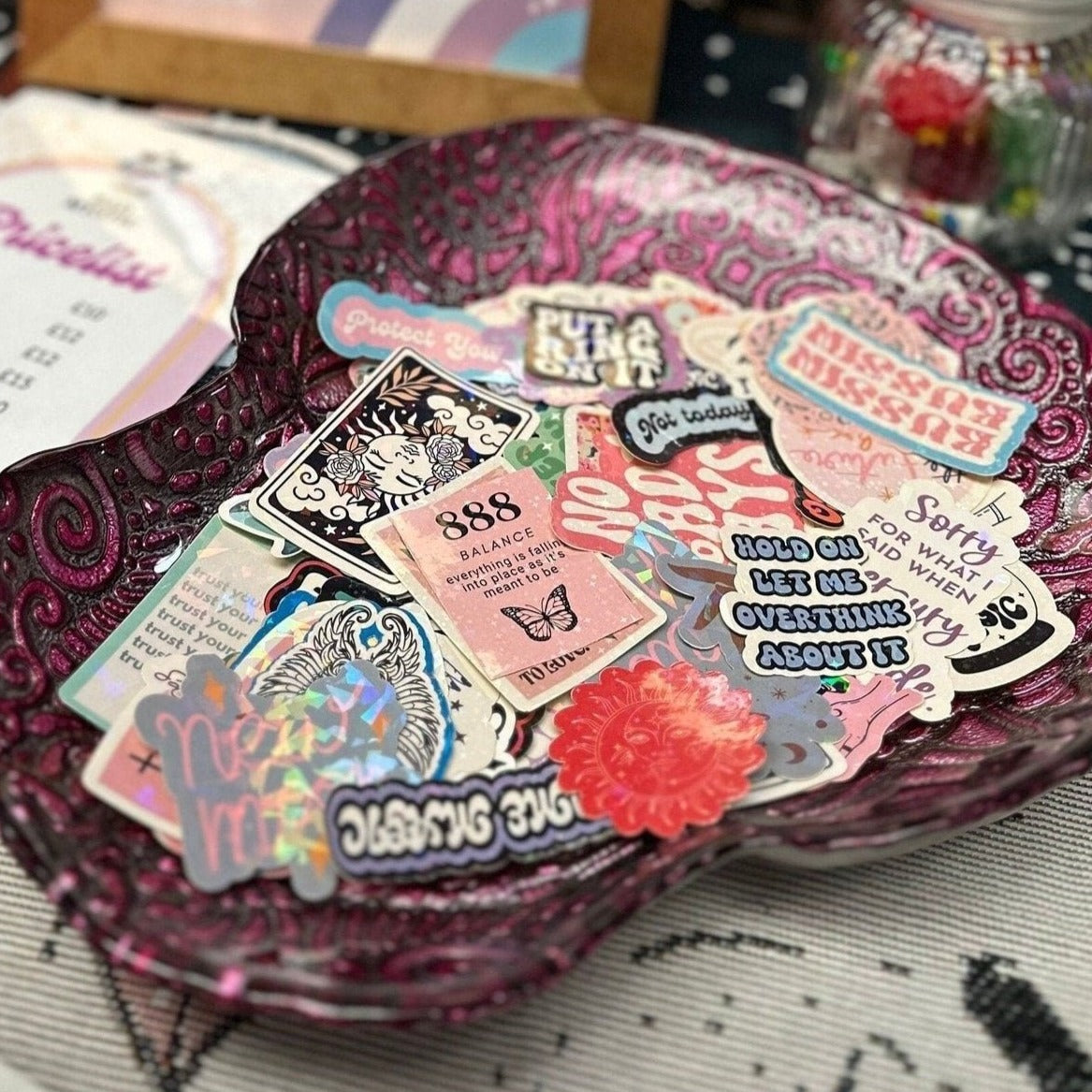 No Bad Days Glitter Sticker | Mystical Stickers For Journalling and Laptop Decals - Bad Mystic